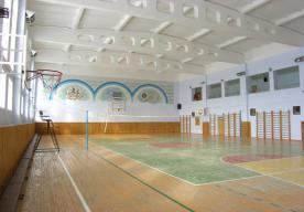 Спортивный зал санатория.